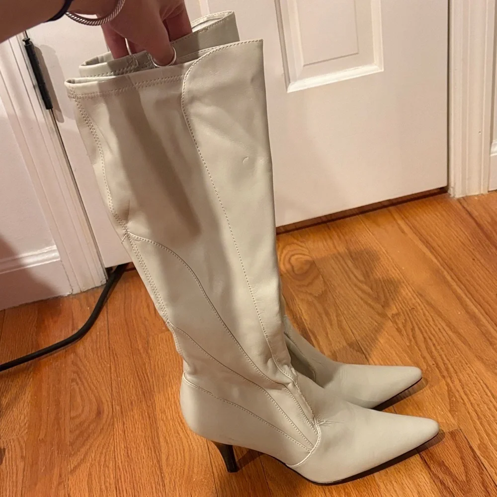 Style & Co. Women's Cream Heeled Boots - Picture 3 of 14